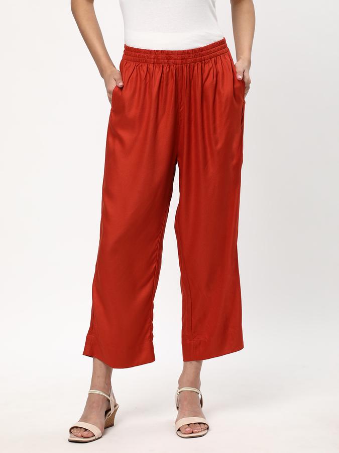 Women Relaxed Fit Flat-Front Culottes image number 0