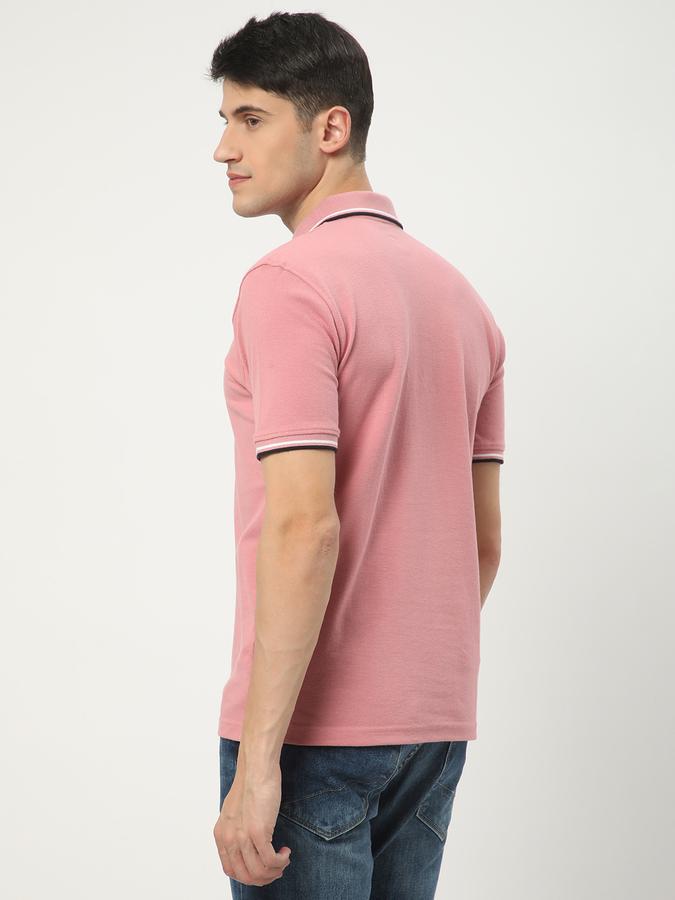 Men Regular Fit Polo T-Shirt with Short Sleeves image number 2