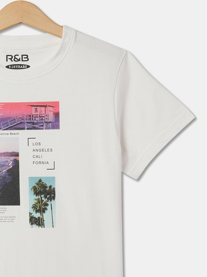 Boys Relaxed Fit Round-Neck T-Shirt image number 2