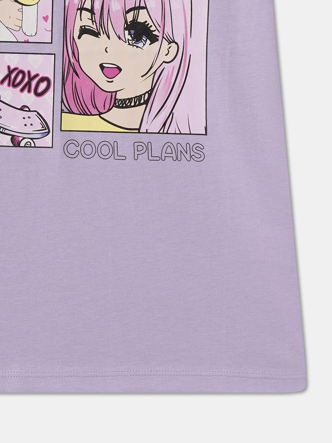 Girls Regular Fit Short Sleeve Crew Neck T-Shirt