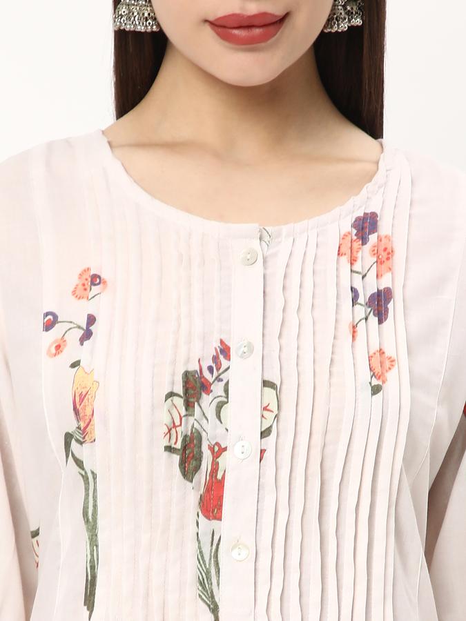 R&B Women Printed A-line Kurta image number 3