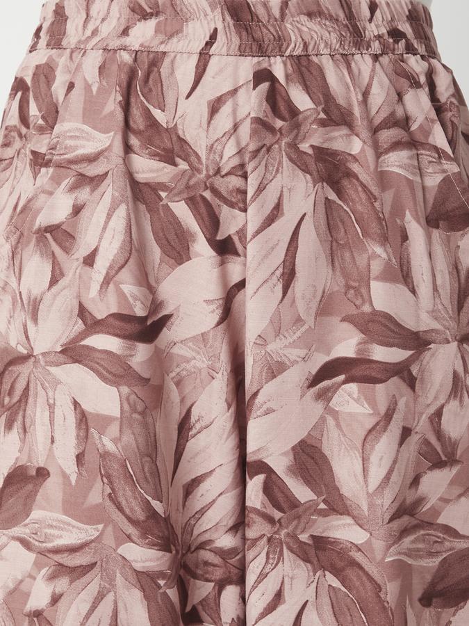 Women Viscose Jogger Elasticated Waist Printed Trousers