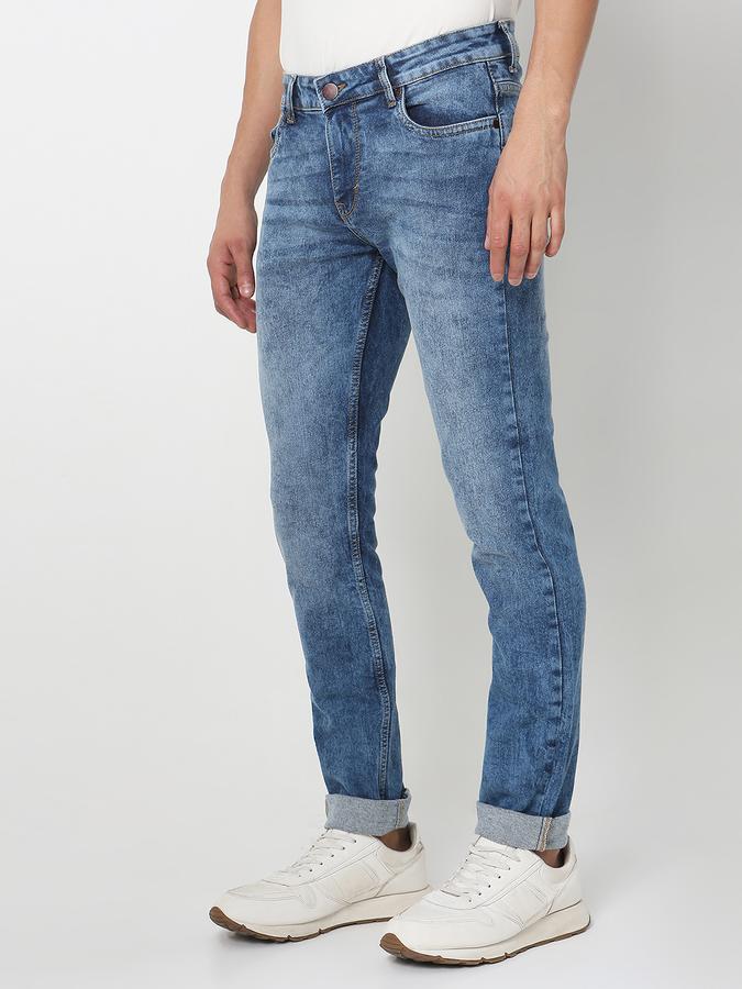 Men Slim Fit Jeans with Insert-Pockets image number 1