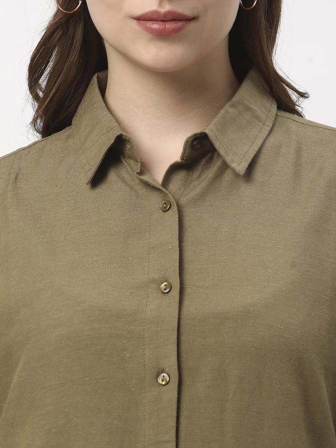 Women Relaxed Fit Top with Collar Neck image number 3