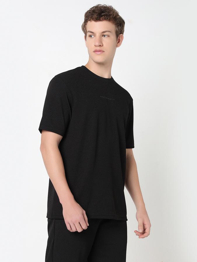 Printed T-Shirt with Crew Neck and Short Sleeves image number 3
