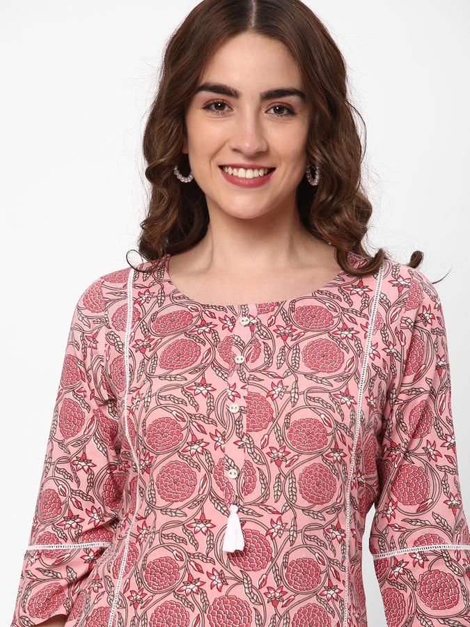 R&B Women Ethnic Wear Pink Kurtas image number 0