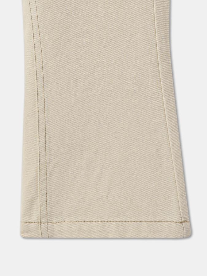Boys Flared Fit Embroidered Mid Waist Trouser