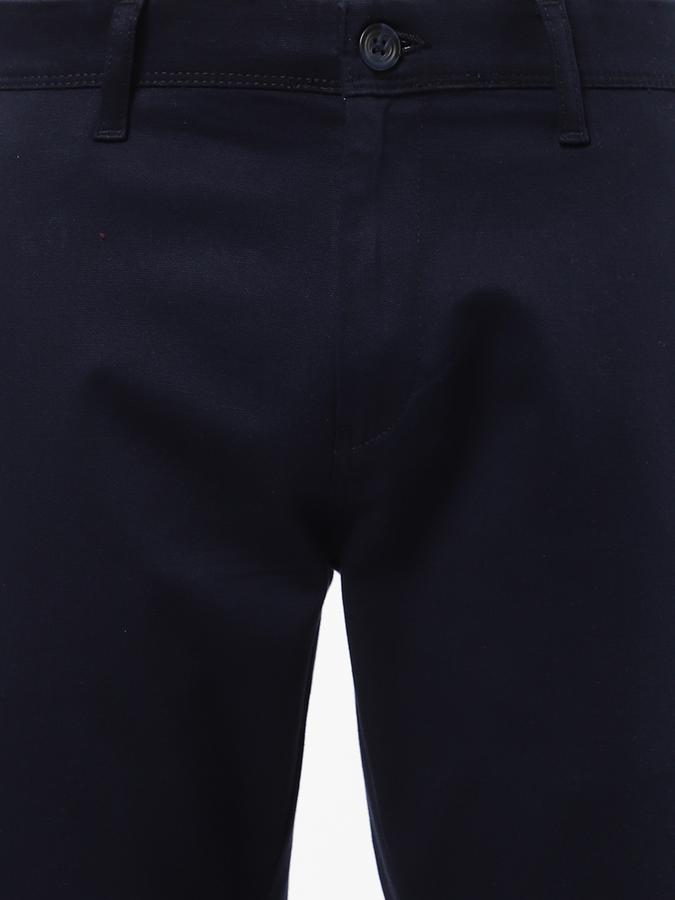 R&B Blue Men Casual Trousers image number 3