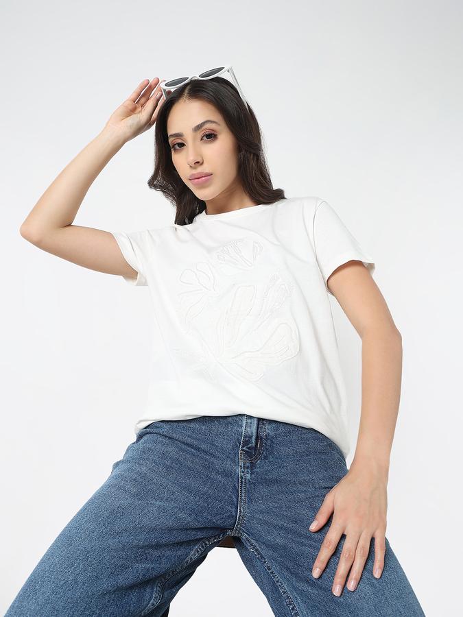 R&B Graphic Print Women Round Neck T-Shirt 