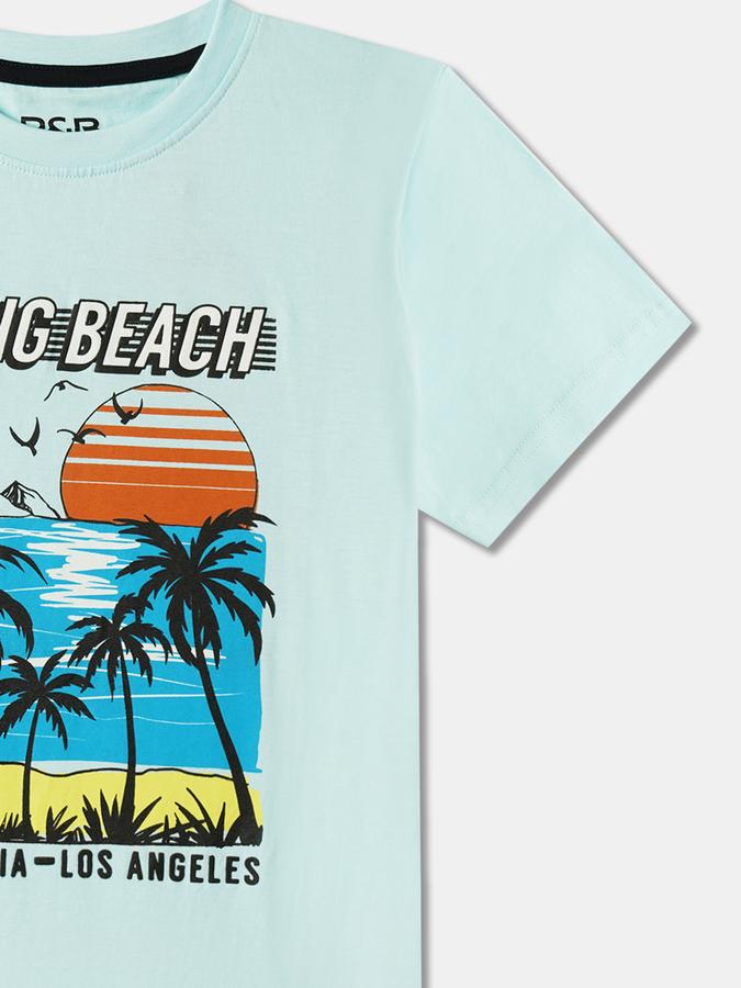 Boy Graphic Print Round-Neck T-Shirt image number 2