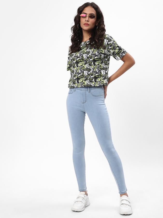 R&B Women's Basic Skinny Jeggings image number 1