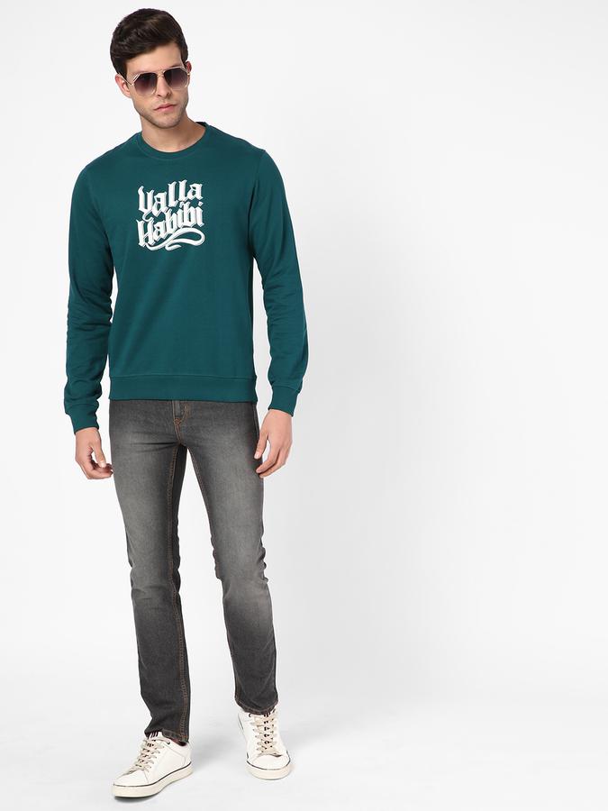 R&B Men Green Sweatshirts & Hoodies image number 1