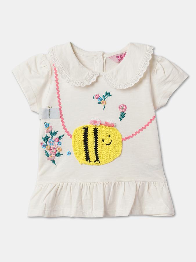 Girl Regular Fit Embroidered Top image number 0