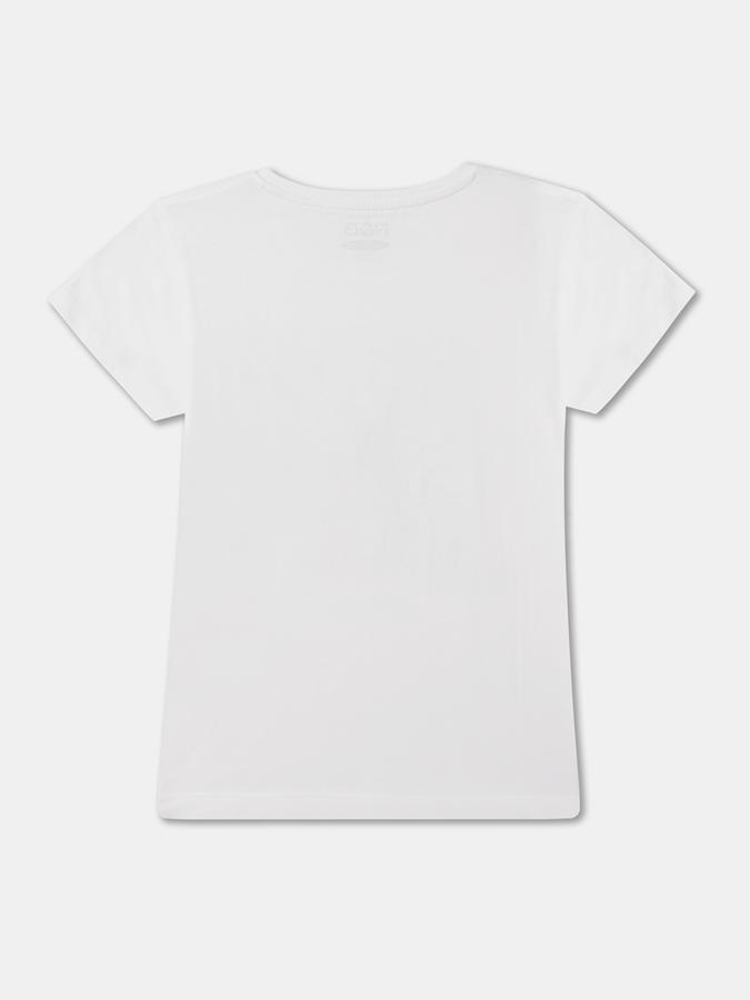 Girls Graphic Print Regular Fit Round-Neck T-Shirt image number 1