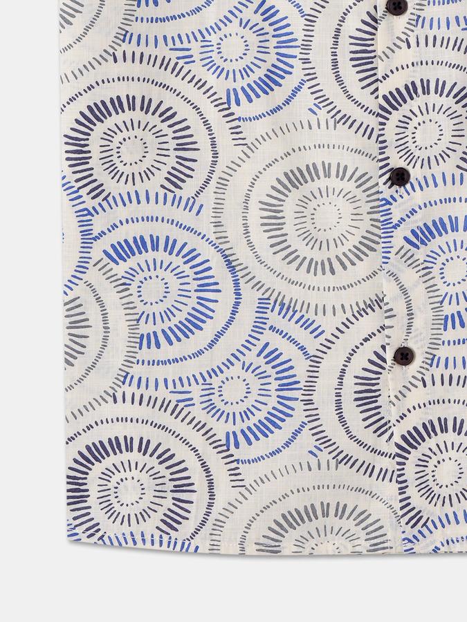 Boys Regular Fit Short Sleeve Spread Collar Shirt