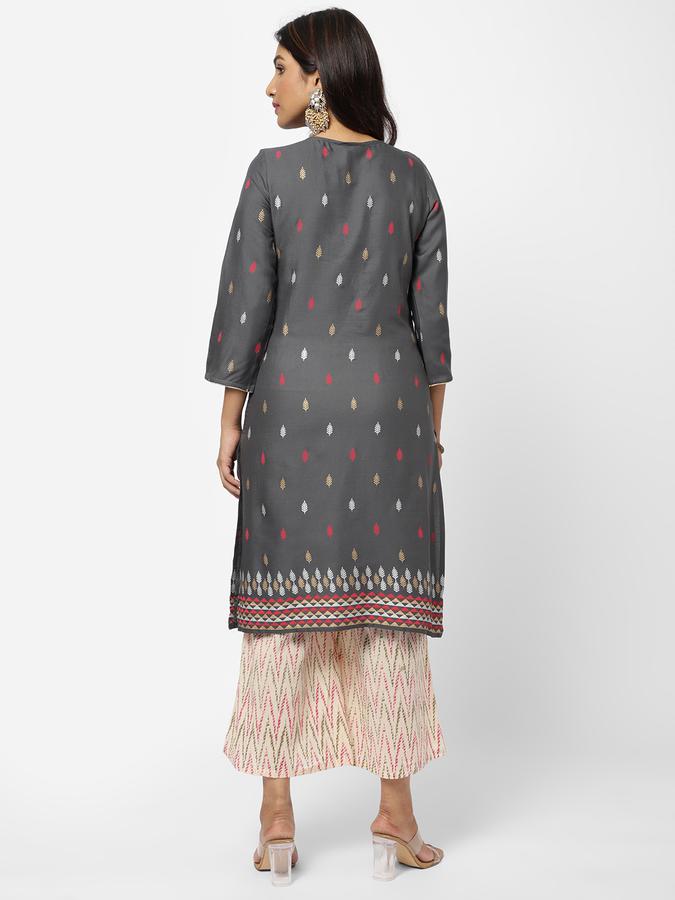 R&B Grey Women Kurtas image number 2