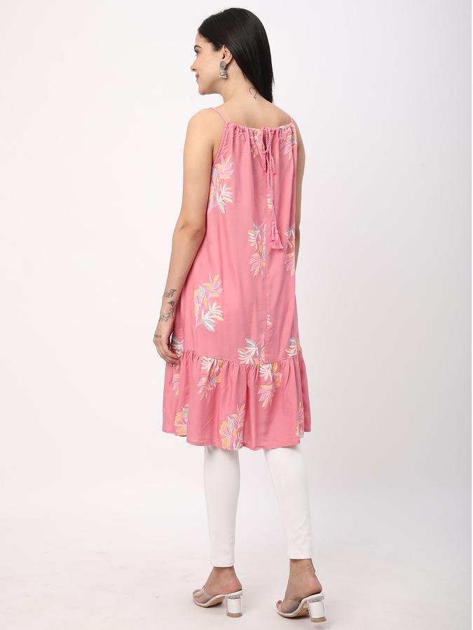 Women Rayon Printed Tunic Ethnic Dress