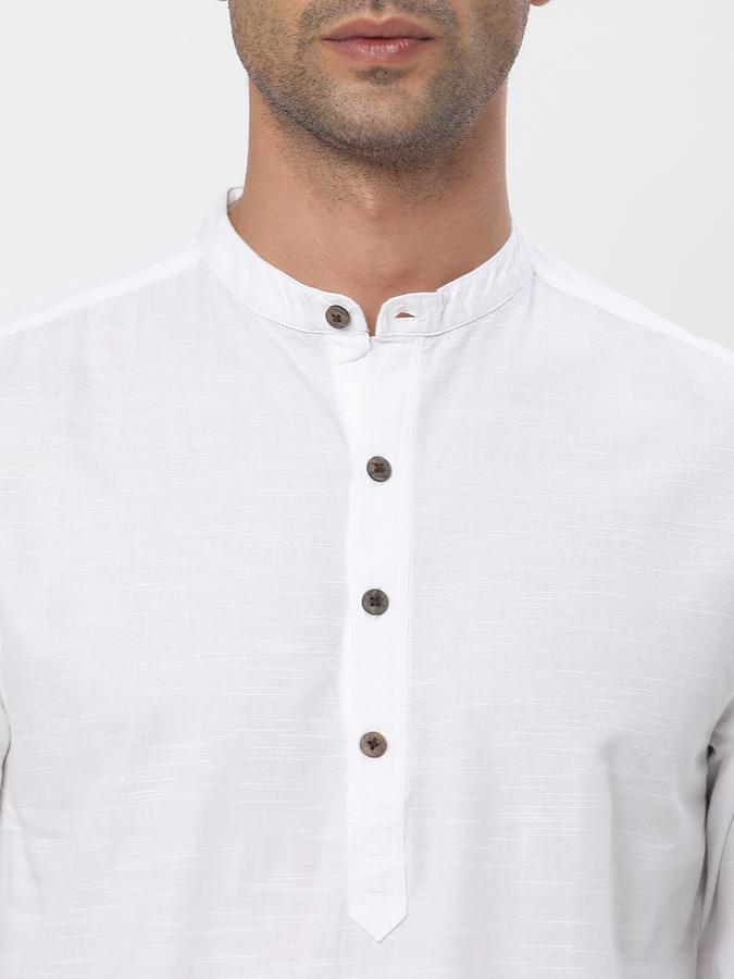 Men Regular Fit Short Kurta image number 3