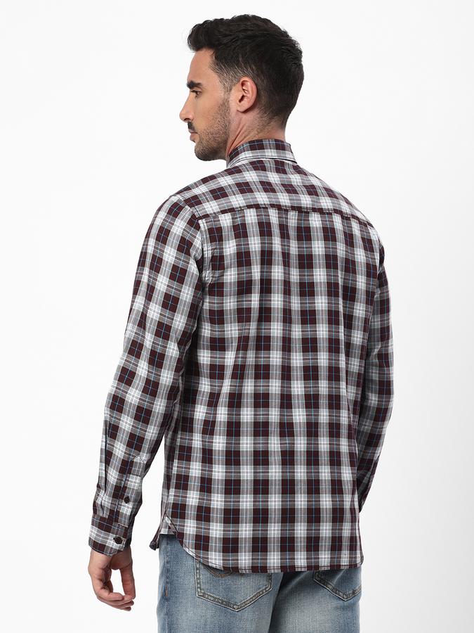 R&B Men's Checks Full Sleeve Shirt image number 2