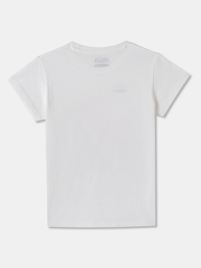 Printed T-Shirt with Crew Neck and Short Sleeves image number 1