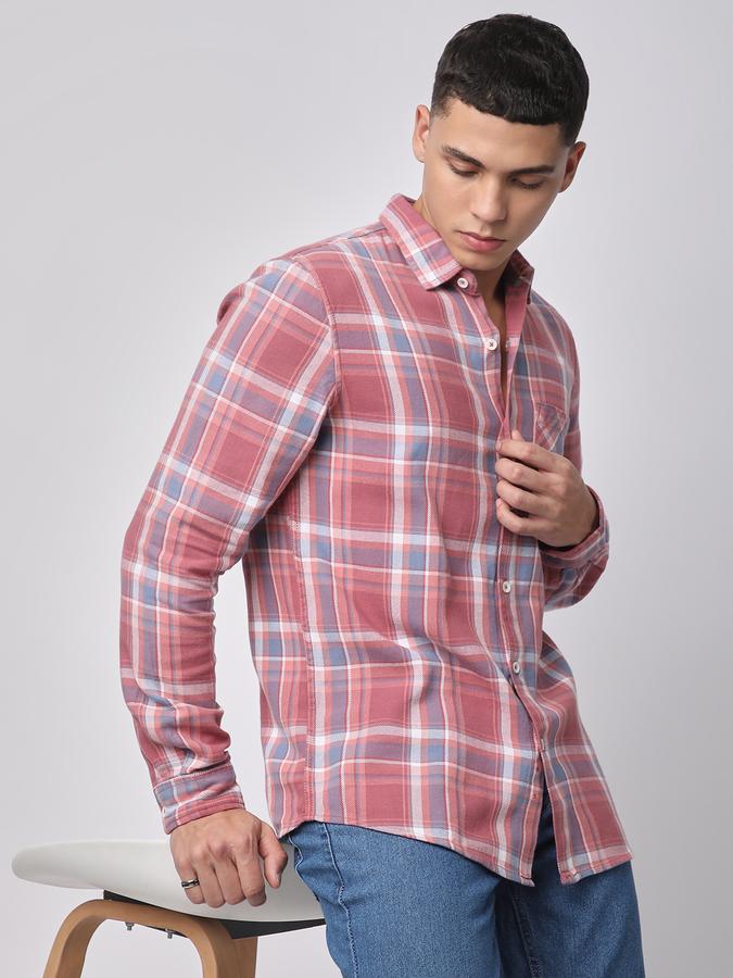 R&B Men Checkered Casual Shirt image number 0