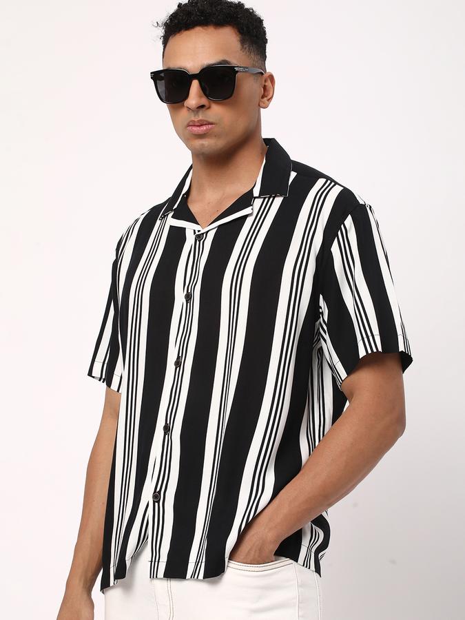 Men Striped Regular Fit Shirt image number 0