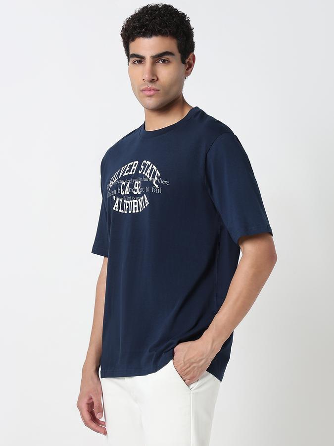 Printed Men Round Neck T-Shirt image number 3
