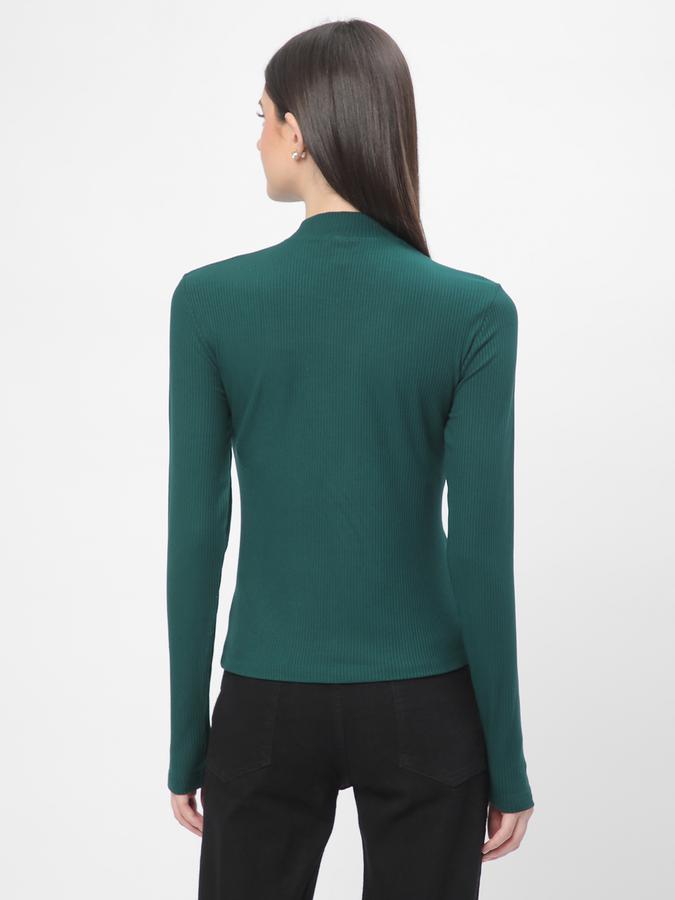 R&B Women's High Neck Rib Tee image number 2
