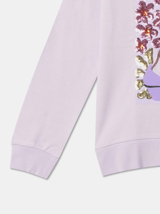 Girl Regular Fit Graphic Print Sweatshirt image number 3