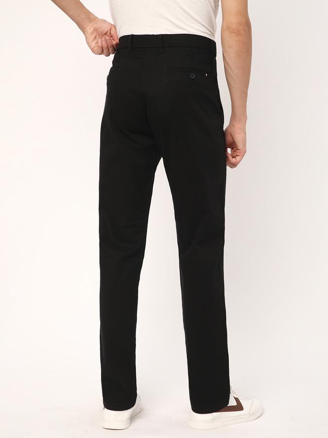 Men Flat-Front Slim Fit Trousers image number 2