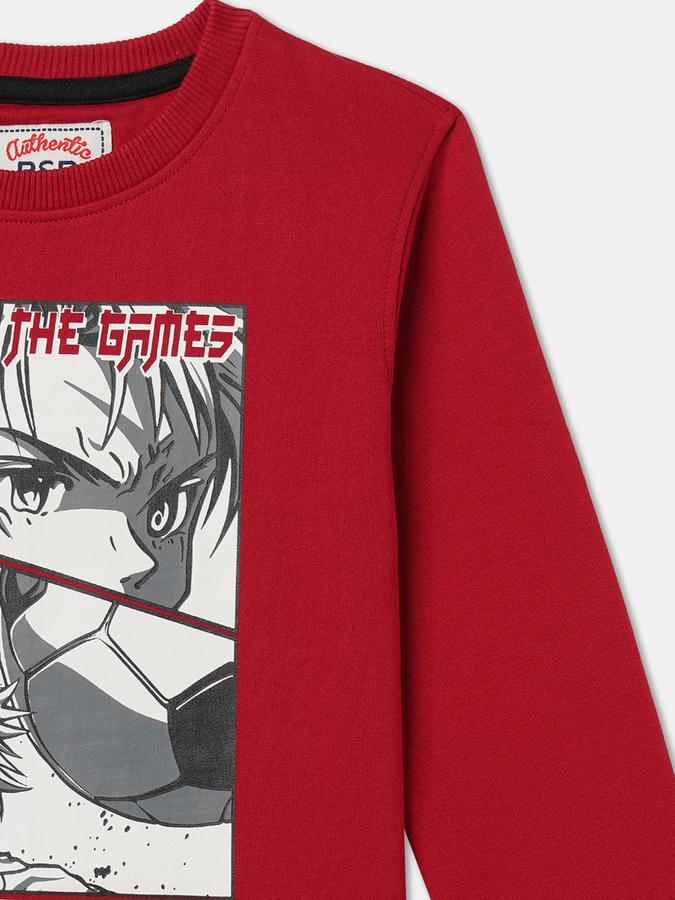 Full Sleeve Graphic Print Boys Sweatshirt image number 2