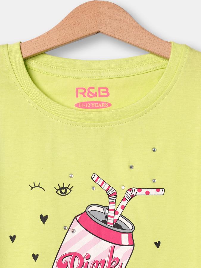 R&B Yellow Girls T-shirts image number 2