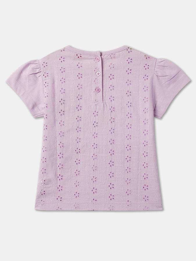 R&B Girl Round-Neck Embroidered Top image number 3