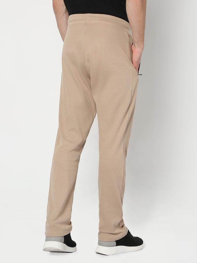 R&B Men Straight Track Pants with Drawstring Waist image number 3