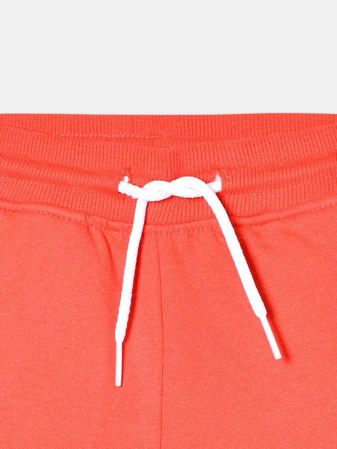 Boys Cotton Relaxed Fit Drawstring Waist Clean Hem Shorts