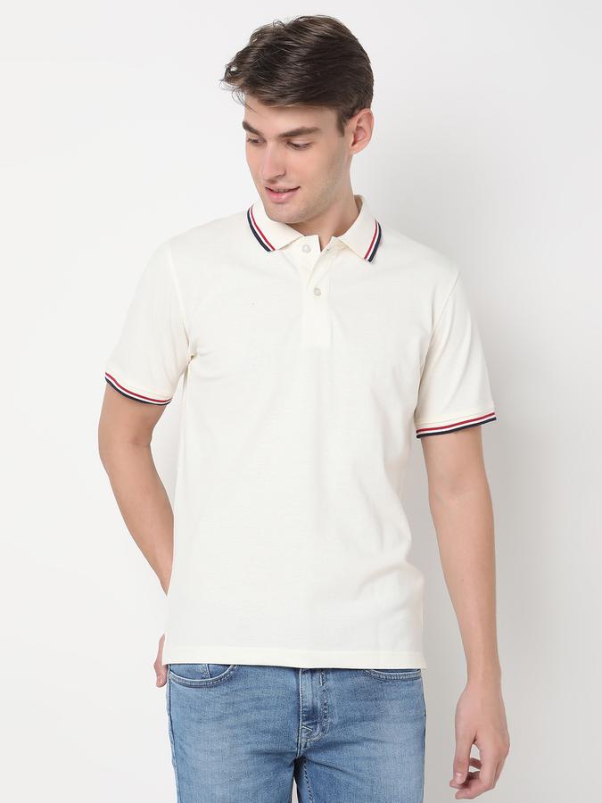Men Regular Fit Polo T-Shirt with Short Sleeves image number 0