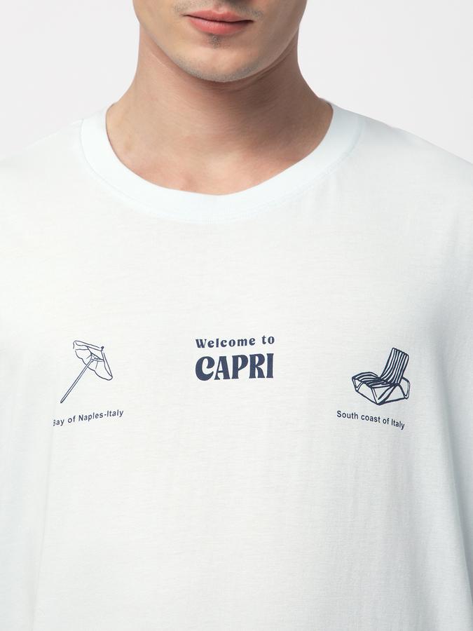 R&B MEN'S Graphic Printed T-Shirt with Crew Neck and Short Sleeves image number 3