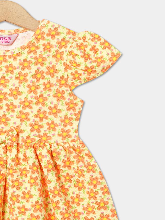 R&B Girl's All Over Printed Knit Dress image number 2