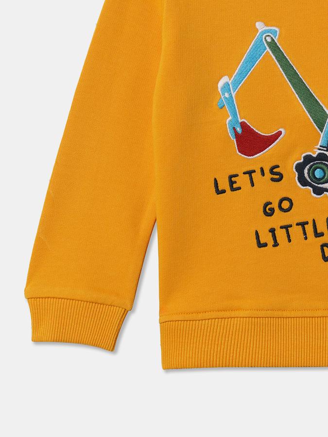 Boys Relaxed Fit Full Sleeve Crew Neck SweaT-Shirt