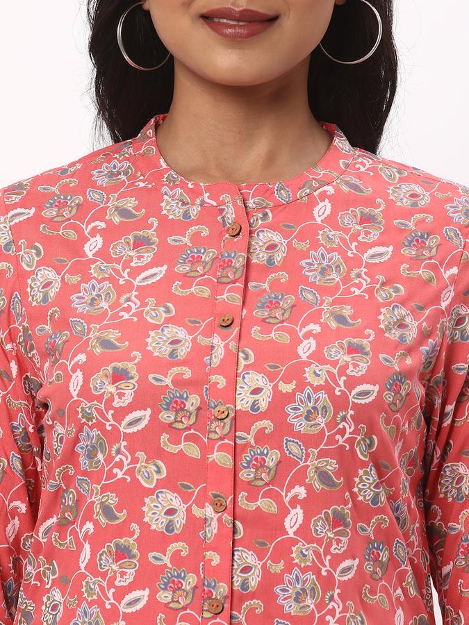 Women Floral Print Straight Kurta  data-index=
