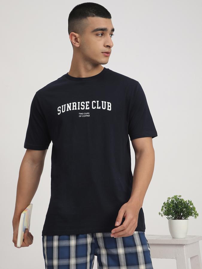 Men Polyester Regular Fit Drawstring Plaid Shorts