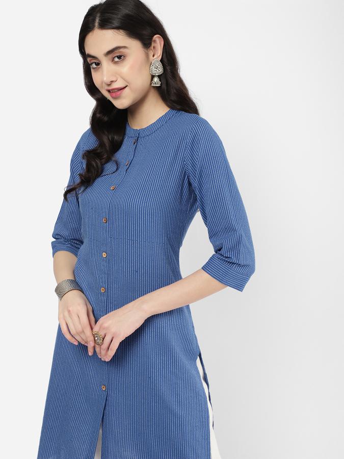 R&B Teal Women Kurtas image number 0