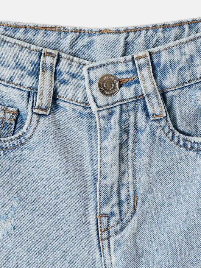 R&B BOYS Solid Denim Shorts image number 2