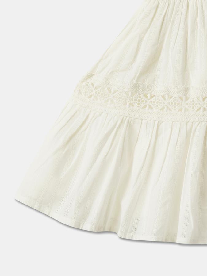 Printed A-Line Dress with Drawstrings image number 3