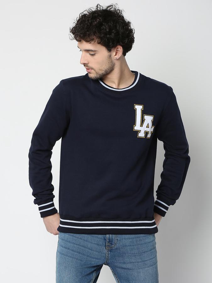 Men Regular Fit Crew-Neck Sweatshirt 