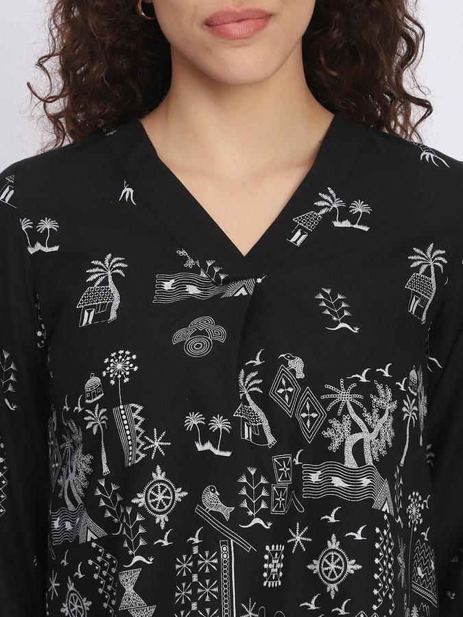 Women Cotton Printed Kurta And Pants Set