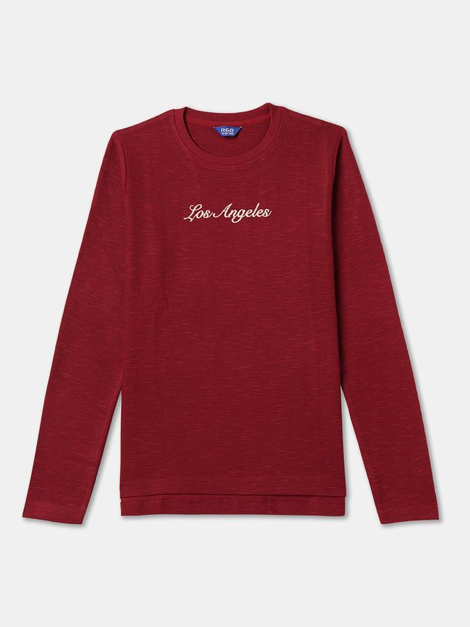 Boys Solid Pure Cotton Regular T Shirt image number 0