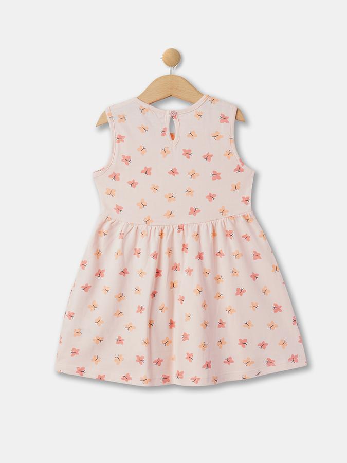 Girls Printed A-Line Dress image number 1