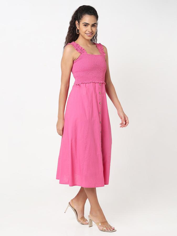 R&B Women A-line Below Knee Dress  image number 3