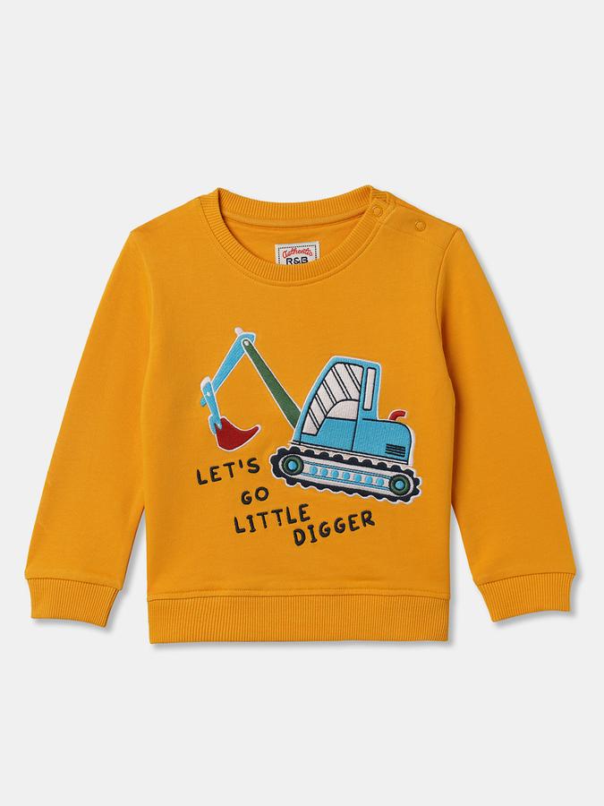 Boys Relaxed Fit Full Sleeve Crew Neck SweaT-Shirt